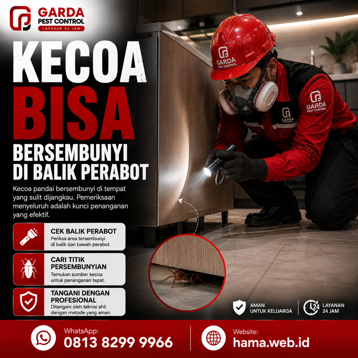 Jasa Pembasmi Kecoa Tegal Slawi: Solusi Bersih dan Bebas Hama