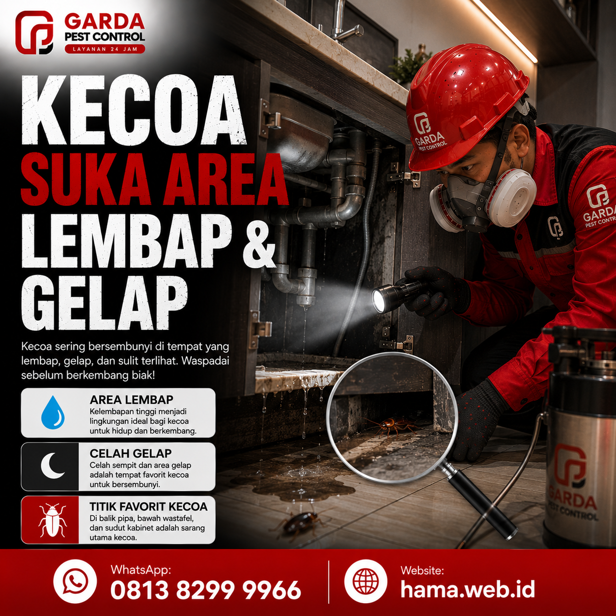 Jasa Pest Control Kecoa untuk Restoran dan Dapur Tegal Terpercaya