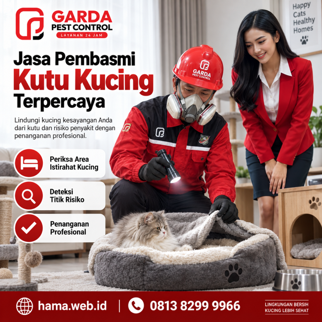 Jasa Pest Control di Banyumas Spesialis Pembasmi Kutu Kucing